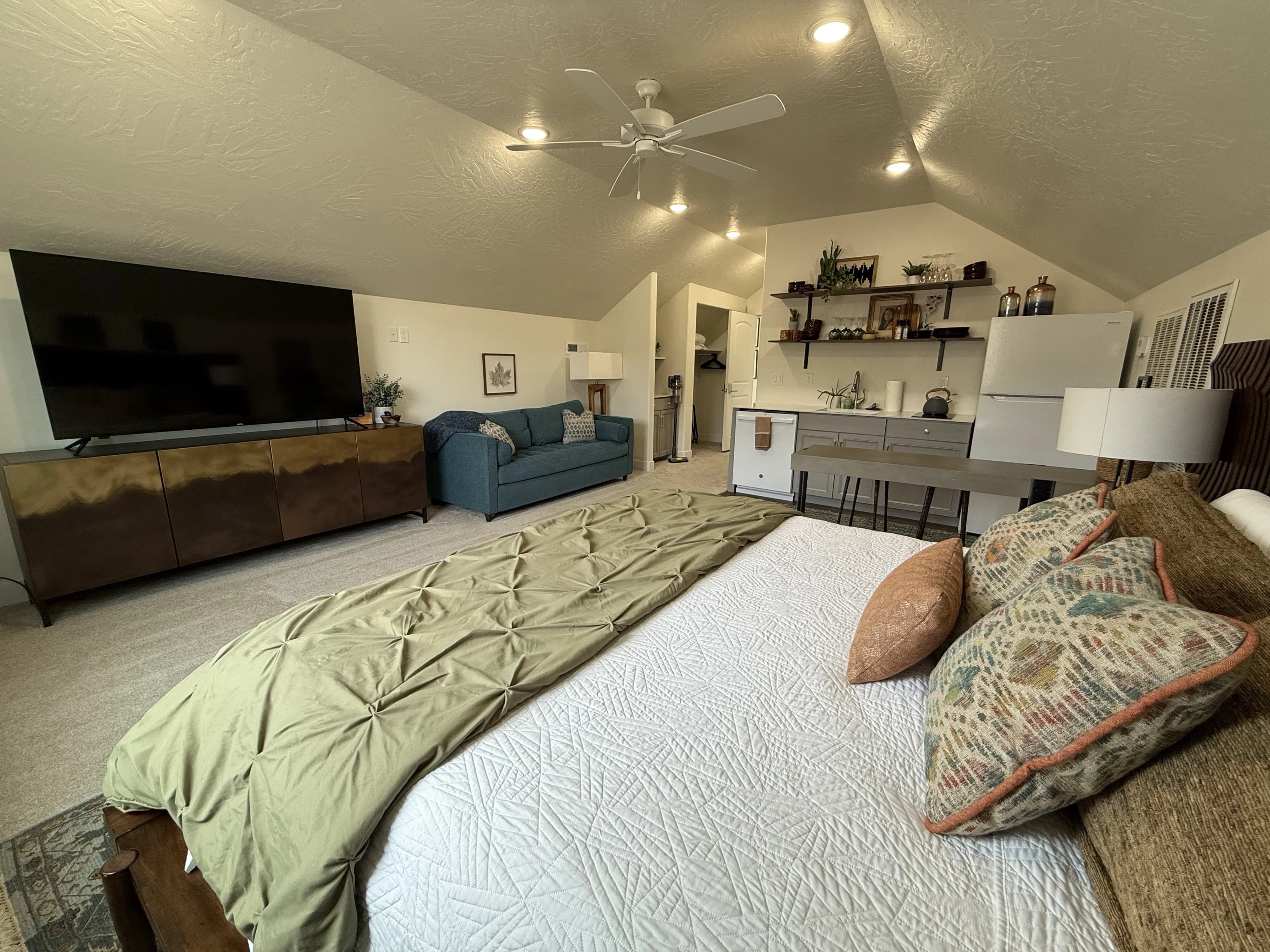 Sophisticated bedroom space